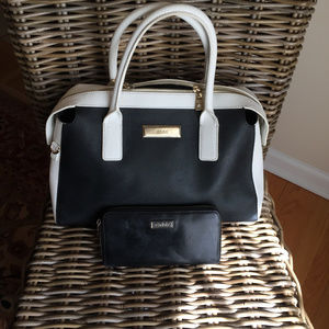 DKNY Two-tone (B&W) Classic Purse